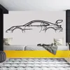 Autocollant mural en vinyle avec Silhouette de voiture, décoration de maison, centre de Service automobile, Garage, salon de beauté, décoration murale, sparadrap S610 240127