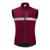 Set da corsa da uomo Autunno e inverno Mountain bike Sport all'aria aperta Alpinismo Equitazione in pile Gilet freddo Giacca calda antivento Top da ciclismo