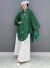 Camicette da donna SHENGPALAE Moda Vintage Camicie di pizzo verde per le donne Coreano Versatile Elegante Camicetta Chic Y2k Vestiti 2024 Primavera 5R1591