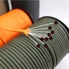 650 Paracord militaire 9 brins 4mm cordon de parachute tactique accessoires de camping bricolage tissage équipement de survie en plein air corde de tente 240126