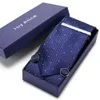 Confezione regalo da uomo di marca cravatta di lusso fazzoletto da taschino da sposa cravatta da uomo cravatta di seta set gemelli fermacravatta 240119