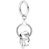 Porte-clés 2024 mignon style animal hérisson lion chat licorne pendentif à breloques pour hommes sac porte-clés femme homme bijoux en gros