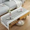 Enkelt vardagsrum soffbord bordduk nordisk stil rektangulär te tyg skåp täcker handduk heminredning 240127