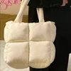 Gusure inverno mulheres espaço bolsa de algodão e bolsa casual senhoras sacos de ombro moda inchado para baixo shopper tote bolsas sac 240201