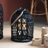 Candle Holders Floor Wooden Hook Lantern Round Vintage Ideas Lid Aesthetic Garden Porta Candele House Furniture