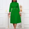 Casual Jurken Voor Vrouwen Elegant Polyester 2024 Moslim Mode Abaya Dashiki Gewaad Kaftan Midi Jurk Turks Afrika