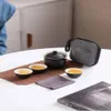 Travel TEA Set Portable Outdoor Camping 1 Pot Fill 3 Cups Tea Making Tool Single Kung Fu Teaware Set Tea Culture Lovers Gift 240130