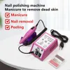 LINMANDA professionnel électrique perceuse à ongles Machine ensemble limes à ongles forets Gel vernis dissolvant Portable équipement de polissage des ongles 240127