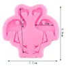 Moldes de cozimento Super Brilhante Forma de Flamingo Brincos Molde de Silicone Chaveiro Epóxi Artesanato Moldes de Resina DIY Molde de Colar de Jóias Artesanal