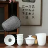 Kung Fu Teaware Set Carrying Bag Bowl Kettle Gift Teacup Tea Set Portable Teacup Porcelain Travel Mug Ceramic Teacup With Filter 240130