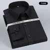 Men's Dress Shirts Long Sleeve Solid Stretch Easy Care Shirt Formal Business Office/Working Wear Standard-fit Fashion Social