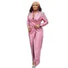 Plus Size Women Long Dress Custom Made Beading Mother Of Bride Blazer Tuxedos Blazer Jacket Only Piece