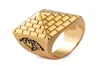 Nieuwe Collectie Egyptische Piramides Legering Metalen Mannen Ringen Goud Kleur Hoge Kwaliteit Hip Hop Mode-sieraden Geometrische Piramide Ring3087535