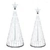 Lâmpadas de mesa LED cinco pontas estrela cachoeira lâmpada jardim gramado árvore de natal luz IP44 EUA plug para decoração ao ar livre