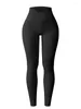 Pantaloni da donna Leggings in maglia a coste Donna Vita bassa Cotone Fitness Basic Casual Primavera All-Match Femminile Skinny