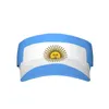 Bérets Summer Air Sun Hat Argentine Drapeau Visière Protection UV Sports Tennis Golf Running Casquette de protection solaire