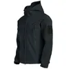 Giacche militari da esterno Uomo Pelle di squalo Soft Shell Giacca a vento impermeabile tattica Giacca da combattimento militare Cappotto bomber con cappuccio da uomo 240130