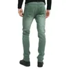 Brother Wang Brand Men Men Mens Adality Geans Slim Climny Jeans Disual Pants Prouts Jean Male Green Black Blue 240125