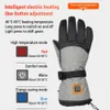 Electric Heated Gloves Waterproof Winter Gloves Warm and Comfortable Skiing Gloves with 3 Heating Levels for Outdoor Sports 240124