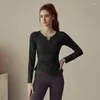 Active Shirts Sports Top T-shirt Women Yoga Clothing Running Loose Slim Quick Dry Training Long Sleeve Thin Blouse Fitness Tops Autumn Gym