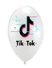 Kids039S يوم Tiktok رسائل مطبوعة 12 بوصة الملحقات البالون الموضة شعبية المهرجان حفلة عيد ميلاد بالونات المنزل ديكور 7125565