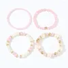 Strand 4pcs/set Bracelets Sets Bohemian Pearl Beads Bracelet Vintage Star Heart Handmade Charming Fashion Jewelry For Women