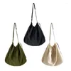 Evening Bags Fashion Casual Drawstring Tote Bag Shoulder Lady Purse Leisure For Girl Versatile Crossbody