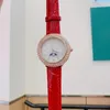 AAA designer de moda relógio feminino movimento de quartzo 316 caixa de aço inoxidável pequeno cinto vermelho qams 01