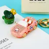 Keychains Cute Car Alloy Keychain Pendant Open Model Key Chain Ring Holder For Bag Keyring Accessories