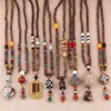 Pendant Necklaces Ethnic Long Chain Elephant Abacus All-match Wooden Bead Necklace Buddhist Jewelry Accessories Women Sweater