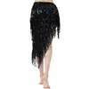 Triangle Sequins Bellydance Skirt Belly Dance Long Tassel Hip Scarf Festival Outfits Women Dance Wear Accessories Dancing Belt 240202