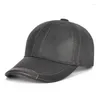 Ball Caps Men Real Cowhide Leather Baseball Male Autumn Winter Natural Cow Hats Good Quality Casual Cap