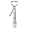 Bow Ties Trendy Grey Plaid Tie