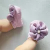 Haarschmuck 2 Teile/satz Geboren Baby Stirnband Socken Nette Krone Bogen Todder Spitze Stirnbänder Infant Mädchen Band Kopfbedeckung Perle