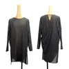 Stage Wear Robe de danse latine Femme Automne / Hiver Manches longues Noir Sexy Rumba Chacha Tango Vêtements professionnels