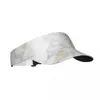 Berets Summer Sun Hat Regulowany wizjot ochrona UV Top Pusta marmurowa złota tekstura sport