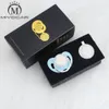 Miyocar 11 Color Silver Bling Gold Crown Bling Pacifier and Pacifier Clip BPA Dummy Bling Design الفريد GCR2-1 240125