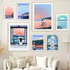 Lucerna Svizzera Viaggio Wall Art Poster Stampa Giappone Mousehole Vista Mare Taj Mahal Paesaggio Tela Pittura Room Home Decor 240123