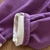 Hosen 4–14 Jahre Kinder Winter Cord Fleece Hose für Mädchen solide lässige Jogginghose weiche warme Kinderkleidung dick