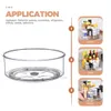 Rotating Lazy Susan Organizer Storage Racher for Kitchen/Bathrate Pantry Cluster Counter Counter Clear Detating Organizer 240131