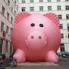 Outdoor Parade Performance Giant Inflatible Pink Pig Animal Balon 6mh (20 stóp) Śliczny model reklamowy Air Blown Pig na wydarzenie