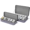 6/10/12 Girds Watch Suitcase Organizer Portable Zipper Watch Case Bracelets Mens and Womens Multifunctional Display Box 240129