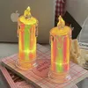 Koreaanse Sfeerlicht Nachtkastje Nachtverlichting Leuke Room Decor Kaarsen Vorm Lampen voor Slaapkamer Desktop Ornament 240131