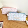 Kosmetiktaschen, 3 Stück, Reise-Make-up-Tasche, Damen- und Mädchentasche, Baumwolle, gesteppt, Organizer, Aufbewahrung, niedlicher Kawaii-Soft-Schönheitskoffer