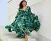 2019 Vneck robe longue ample sexy designer femmes robe de soirée d'été robe de luxe 4599249
