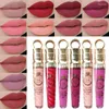 Lippenstift 2024make-up Lippen Matt Flüssigkeit Wasserdicht Langlebig Sexy Pigment Nude Glitter Stil Lip Gloss Schönheit Rot Farbton