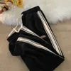 2023 baggy listrado veludo sweatpants outono masculino casual high street harem calças ginásio y2k vintage pantalones de mujer 240122