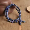 Strand OAIITE 6 mm hoge kwaliteit natuurlijke Bluegrain armband meditatie genezing Reiki energie steen kralen elastische mannen vrouwen