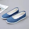 Women Footwear Flat Canvas Round Toe Ladies Shoes Slip on Light and Low Price Summer 2023 Comfortable Elegant A 39 240202