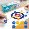 Jeu de curling de table pour enfants et adultes, jeu de planche à friser familial, facile à installer, Portable, amusant, jeu de sport d'intérieur, 240131